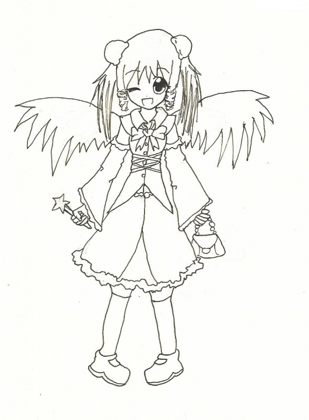 cute angel inked