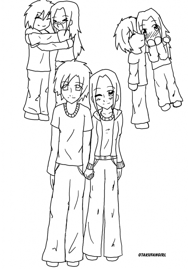 couple line art