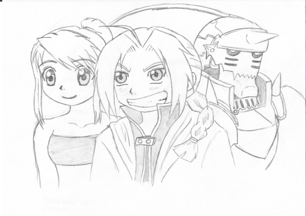 Winry, Ed and Al