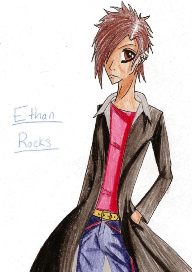 Ethan Rocks, (NekoEthan24 art trade)