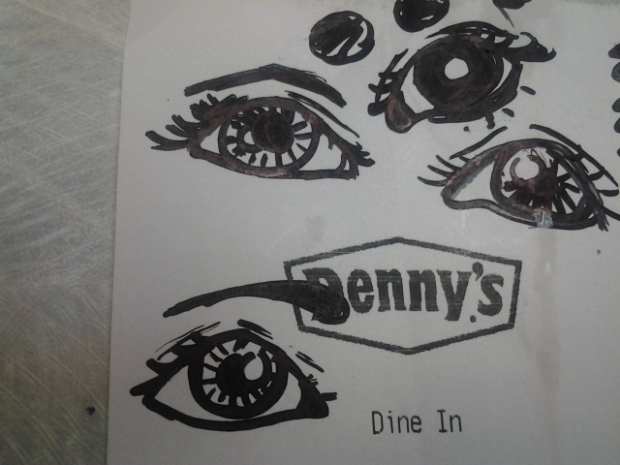 drawing at Denny's