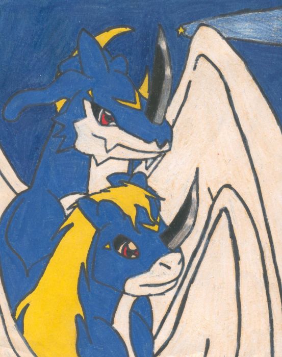 Exveemon And His Daughter