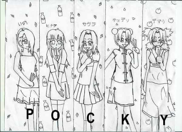 Bookmark Pocky Girls