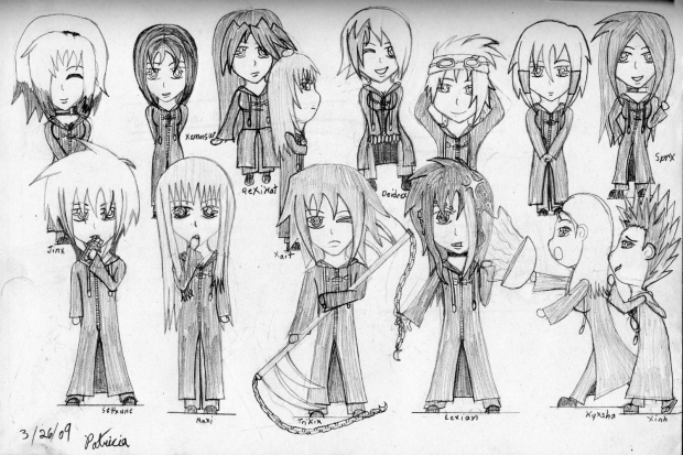 New Organization XIII Chibis!