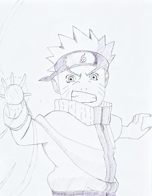 Naruto Doing Rasengan