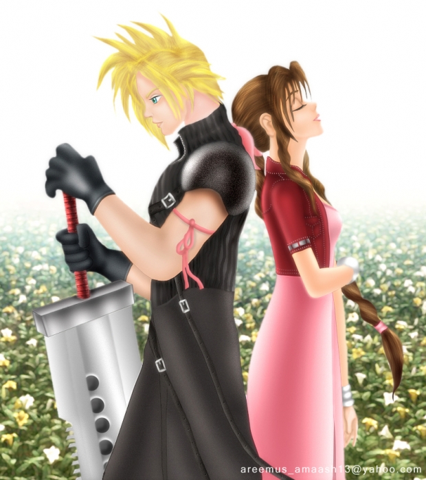 Cloud & Aerith