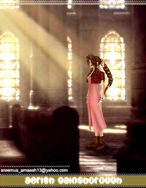 Aerith  Standing In Church......