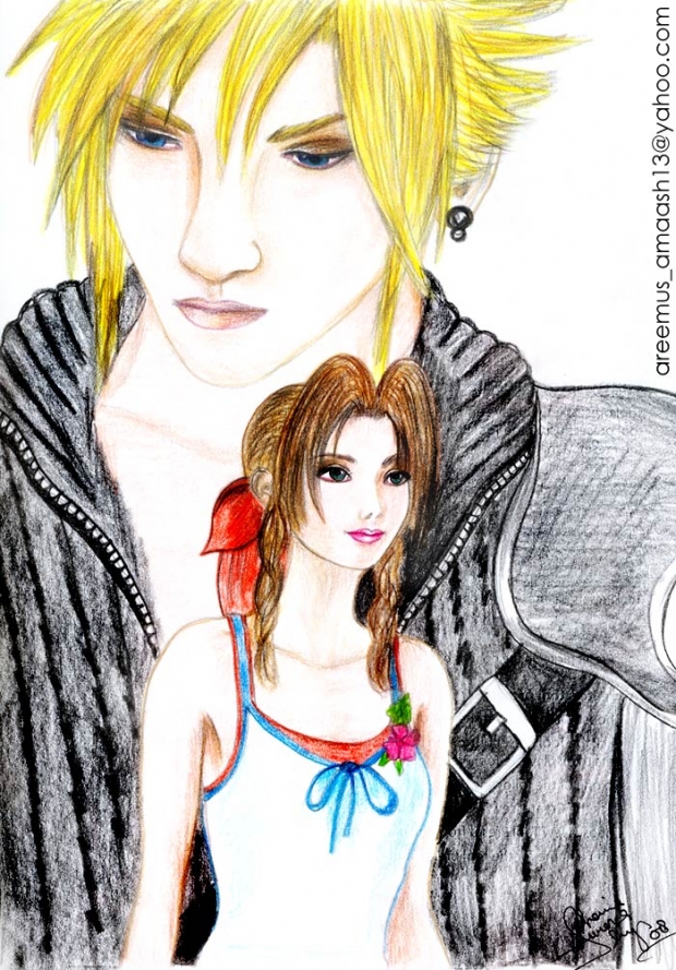 Cloud  and Aerith.....by Areemus