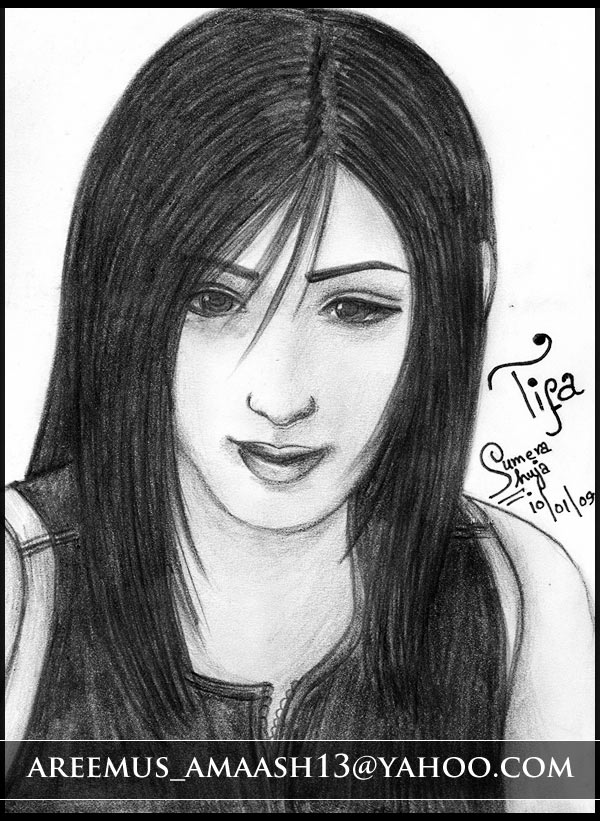 Tifa Lockhart Sketch by aree