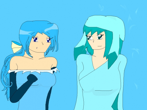 Humanized Glaceon&Vaporeon