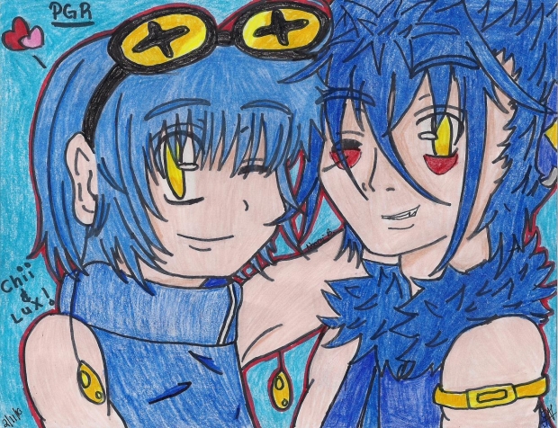 Chibi Blue Haired Flirts <3