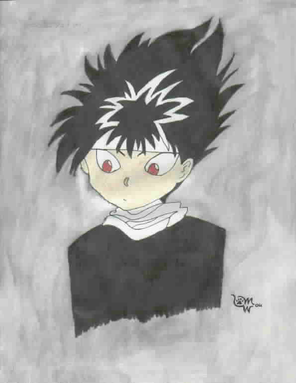 Hiei In Darkness Flames