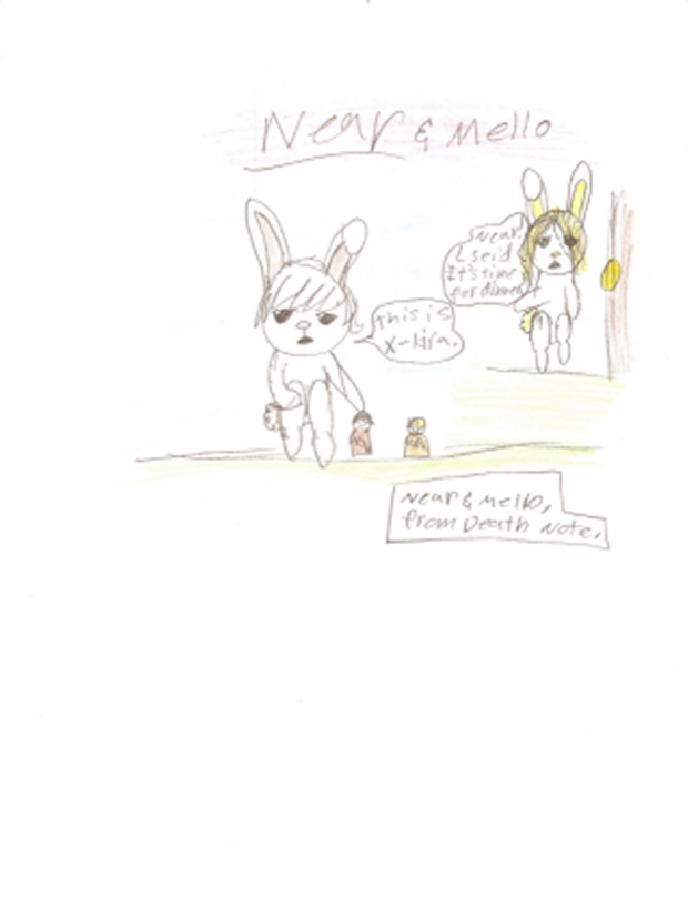 Near and mello as bunnys!!!!