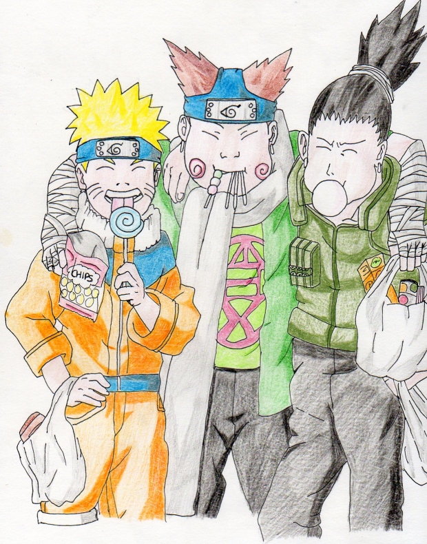 Naruto shikamaru and choji