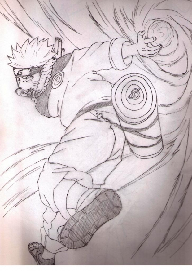 Naruto with a rasengan