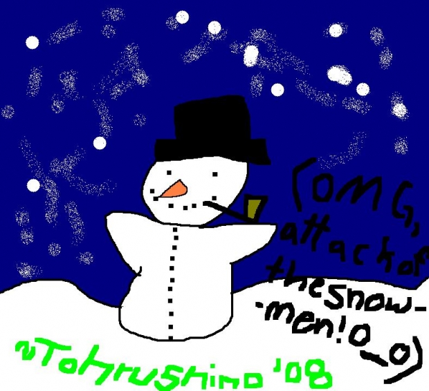 OMG, Snowpeople r Attacking!!! (4 Noirassasin)