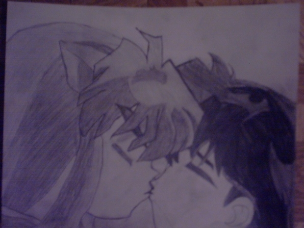 Inuyasha And Kegome's Kiss