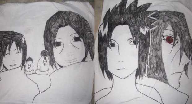 Sasuke and Itachi (Shirt back and front)