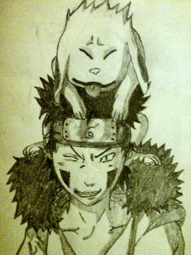 akamaru and Kiba