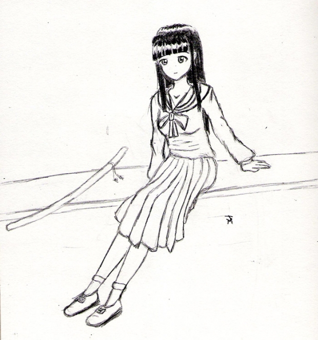 Motoko Sitting