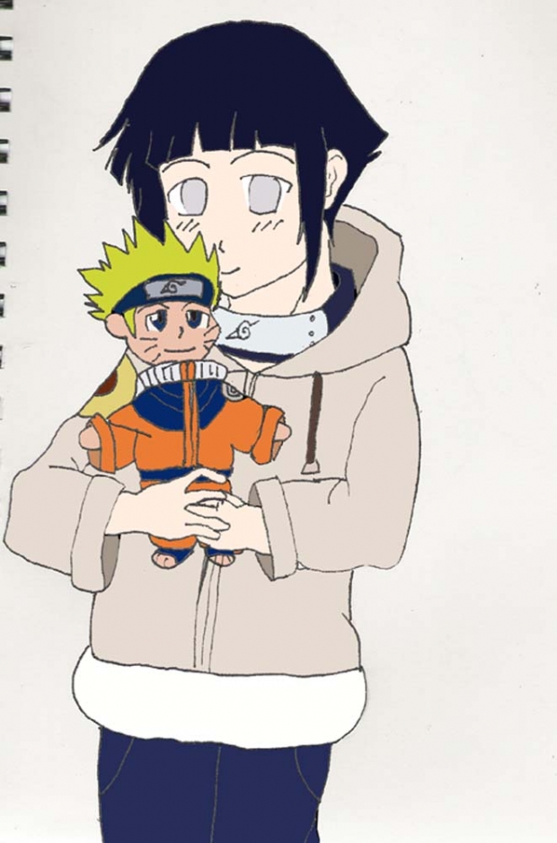 Hinata With Naruto Plushie