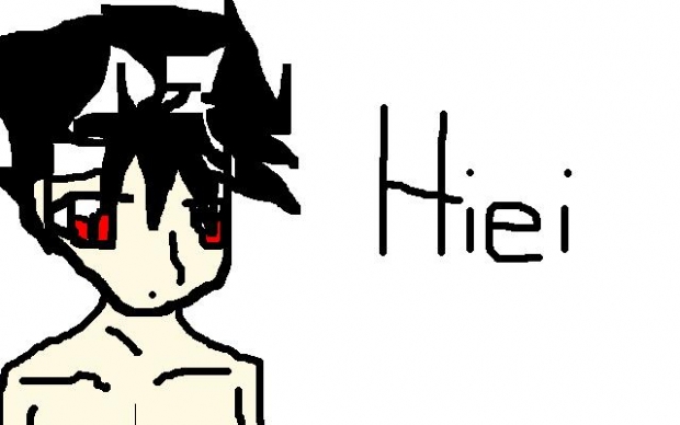 A Crappy Hiei On Paint!!  Yay!