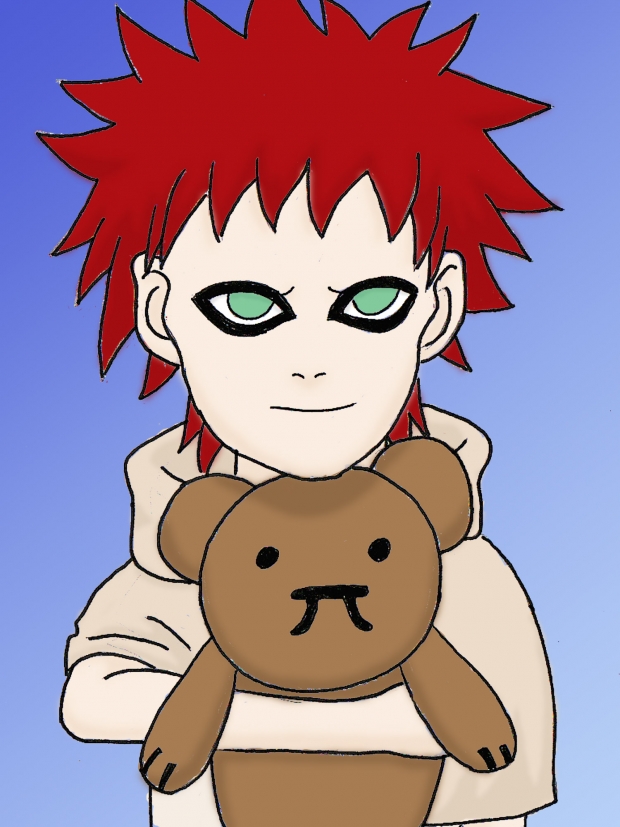 gaara with teddy