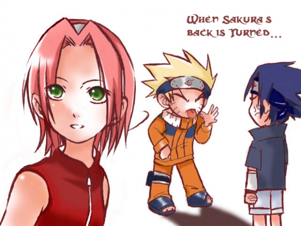 When Sakura's Back Is Turned...