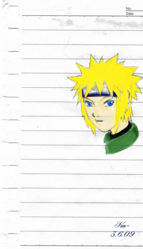 A Sketch of Minato - Coloured