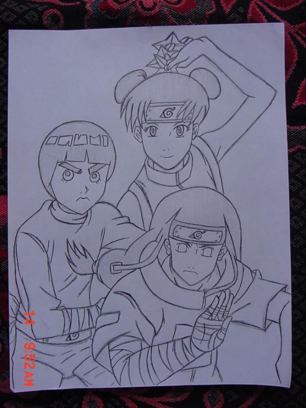 Team 9(Gai) Rock Lee,TenTen and Neji