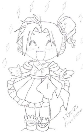 Chibi Ed In Dress