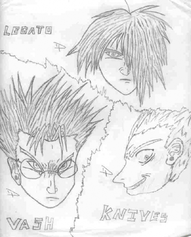 Vash, Legato, and Knives