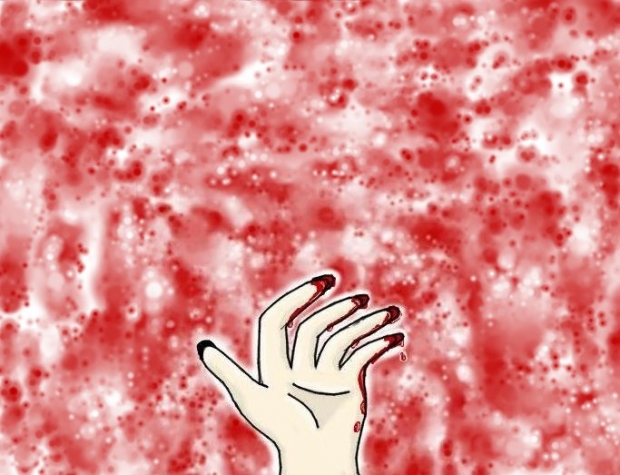 Bloody hand