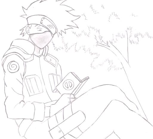 Kakashi Reading