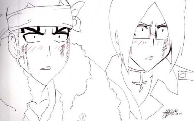 Ishida & Renji staring at somethin not good....