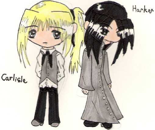 Carlisle And Harker As Chibis