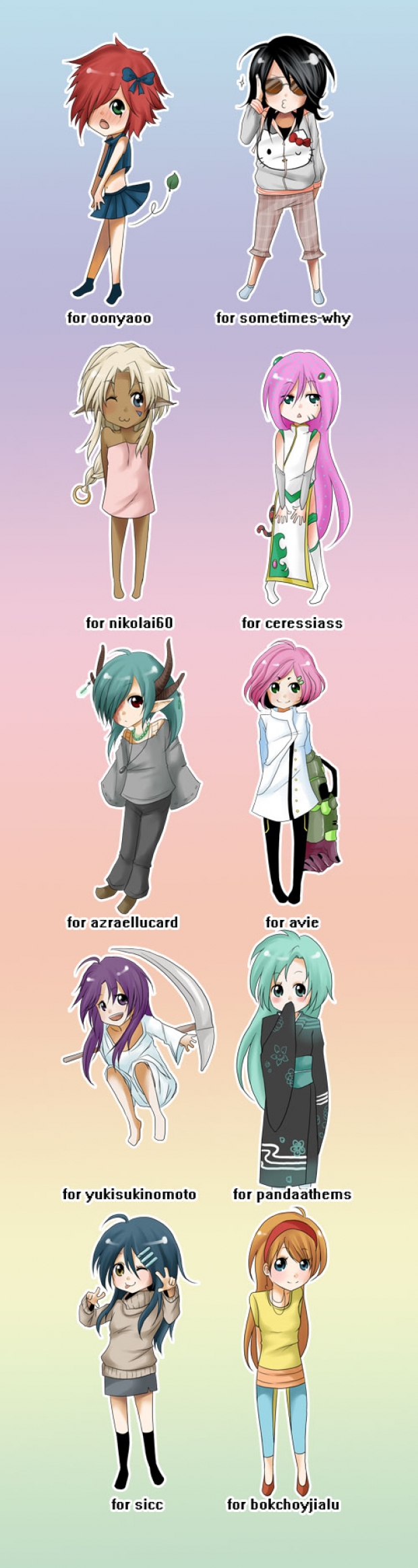 10 free chibi