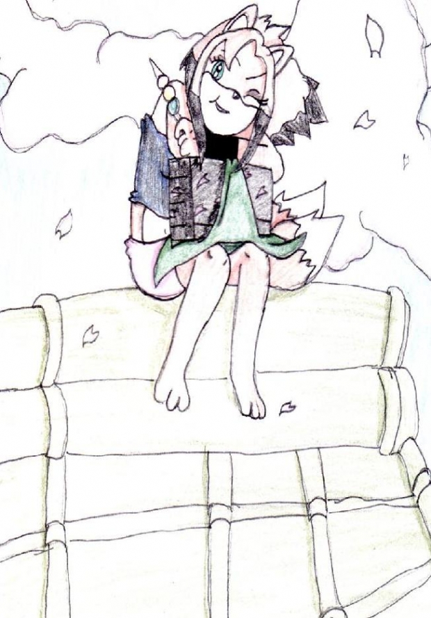 Yuffie On Roof