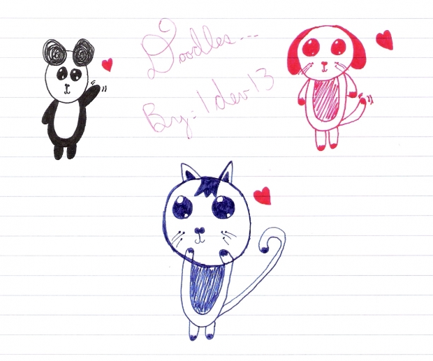 Chibi animal doodles~