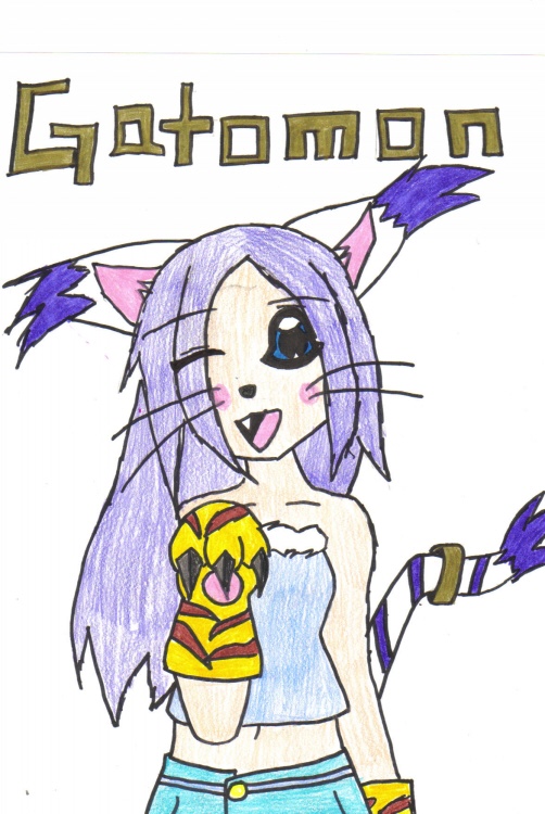 Gatamon As A Gril