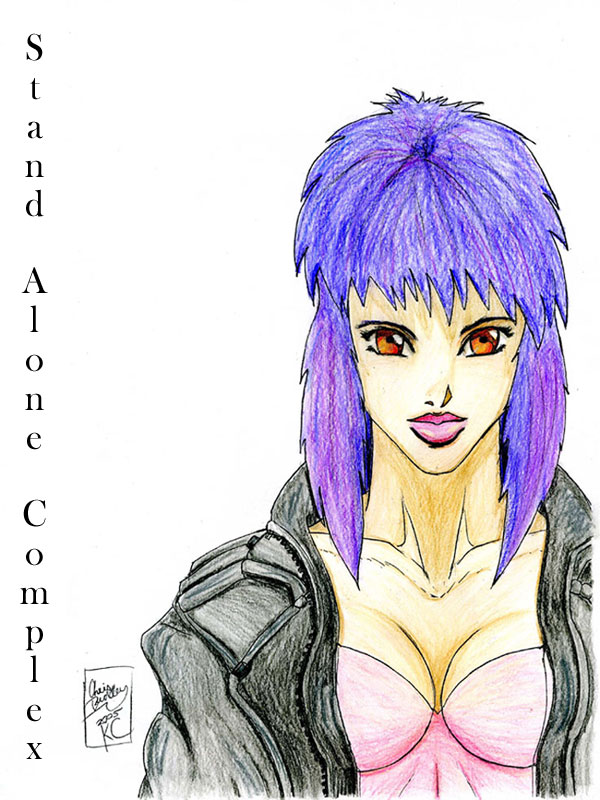 Maj. Motoko Kusanagi (colored)