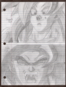 SSJ4 Goku And SSJ4 Gogetta