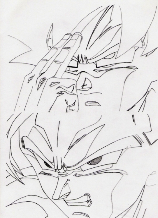 Unfinished Goku And Ssj2 Gohan