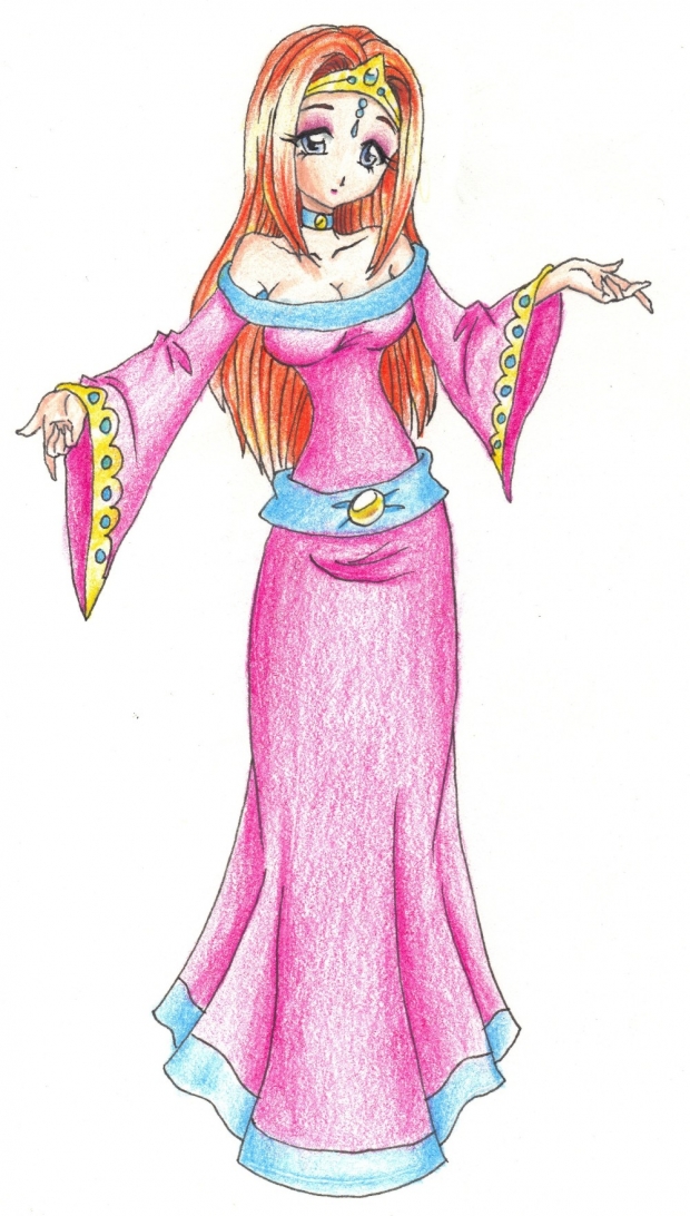 Princess Pianga Colored Pencil