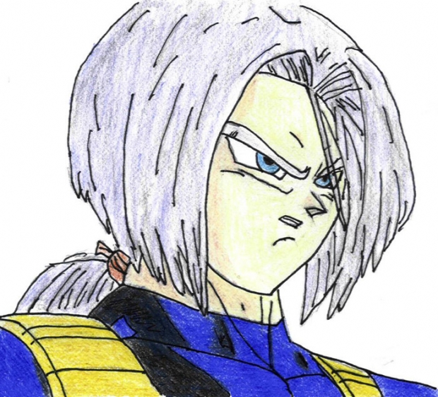 Trunks Watching Vegeta Fight.