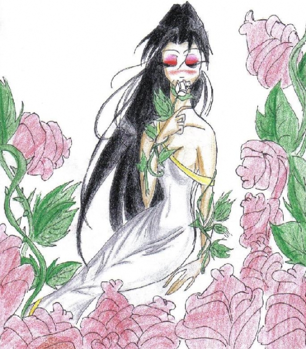 Crysania In A Rose Field