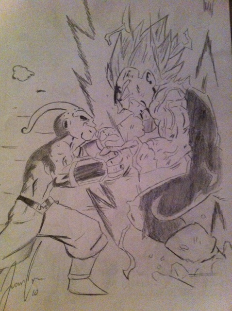 Kid Buu Vs Vegeta