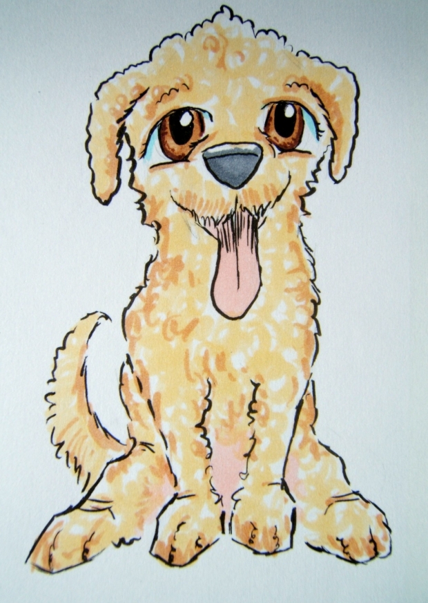 Goldendoodle Chibi Dog