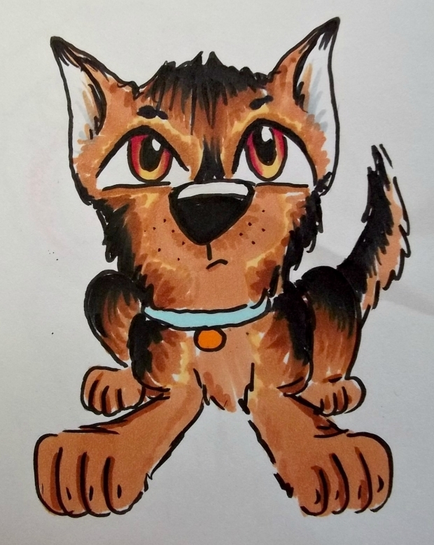 German Shepherd chibi