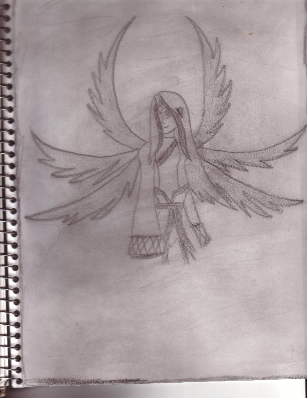 Random Angel - Charcoal